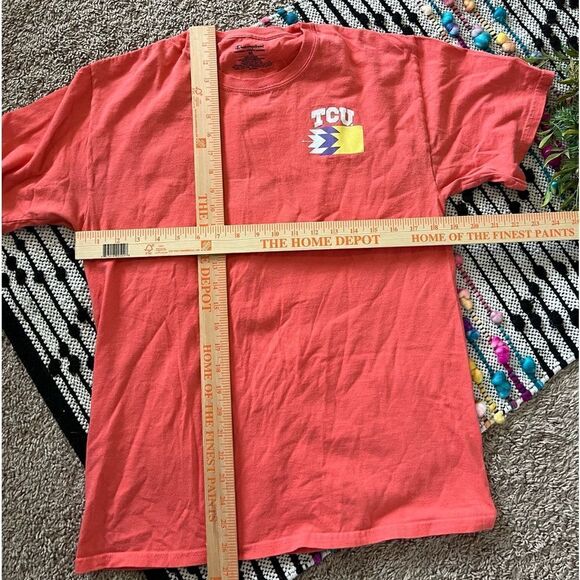 Champion TCU Horned Frogs Coral Colorful Graphic Tee Shirt Sz M - Picture 7 of 7